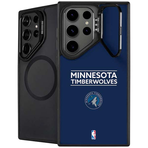 NBA Minnesota Timberwolves Standard - Navy Blue Galaxy S24 Ultra Kickstand Case