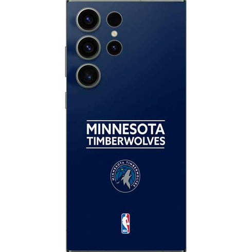 NBA Minnesota Timberwolves Standard - Navy Blue Galaxy S25 Ultra Skin