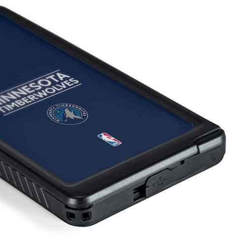 NBA Minnesota Timberwolves Standard - Navy Blue Galaxy S24 Ultra Waterproof Case