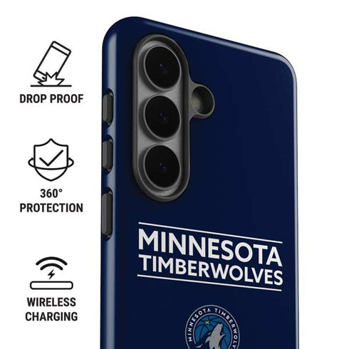 NBA Minnesota Timberwolves Standard - Navy Blue Galaxy S26 Plus Impact Case