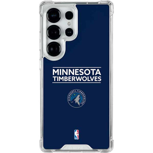NBA Minnesota Timberwolves Standard - Navy Blue Galaxy S26 Ultra Clear Case