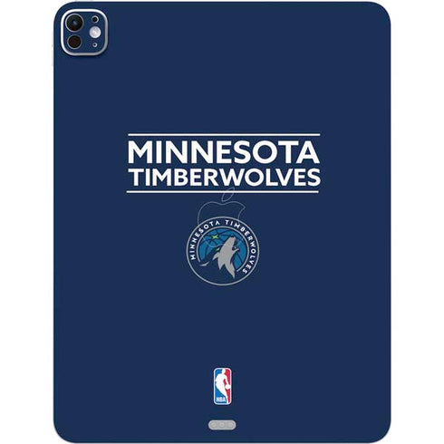 NBA Minnesota Timberwolves Standard - Navy Blue iPad Pro 13in M4 (2024) Skin