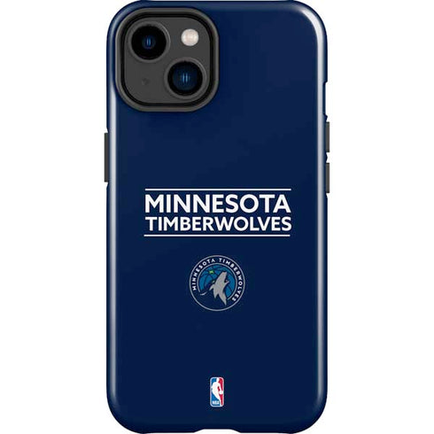 NBA Minnesota Timberwolves Standard - Navy Blue iPhone 15 Impact Case