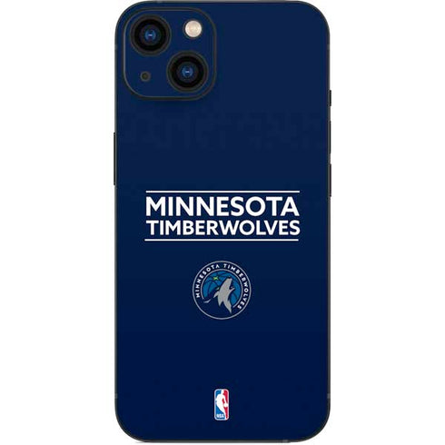 NBA Minnesota Timberwolves Standard - Navy Blue iPhone 15 Skin