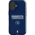 NBA Minnesota Timberwolves Standard - Navy Blue iPhone 16 Impact Case