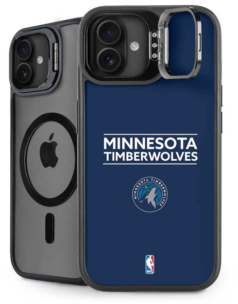 NBA Minnesota Timberwolves Standard - Navy Blue iPhone 16 Kickstand Case
