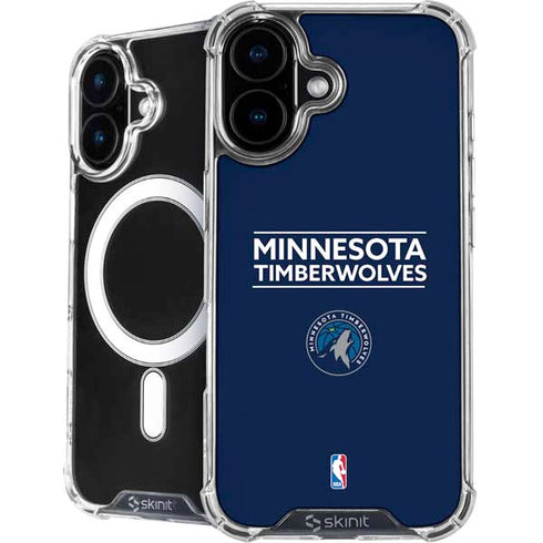 NBA Minnesota Timberwolves Standard - Navy Blue iPhone 16 MagSafe Case