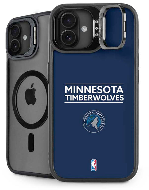 NBA Minnesota Timberwolves Standard - Navy Blue iPhone 16 Plus Kickstand Case