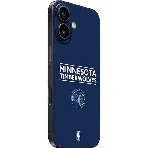 NBA Minnesota Timberwolves Standard - Navy Blue iPhone 16 Plus Skin