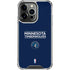NBA Minnesota Timberwolves Standard - Navy Blue iPhone 16 Pro Max Clear Case