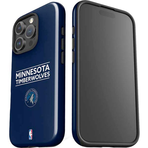 NBA Minnesota Timberwolves Standard - Navy Blue iPhone 16 Pro Max Impact Case