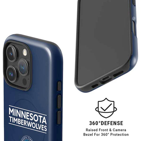 NBA Minnesota Timberwolves Standard - Navy Blue iPhone 16 Pro Max Magsafe Impact Case