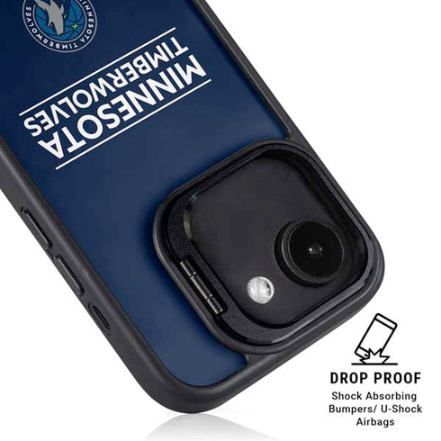 NBA Minnesota Timberwolves Standard - Navy Blue iPhone 16e Kickstand Case