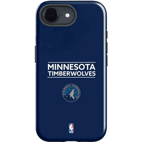 NBA Minnesota Timberwolves Standard - Navy Blue iPhone 16e Impact Case
