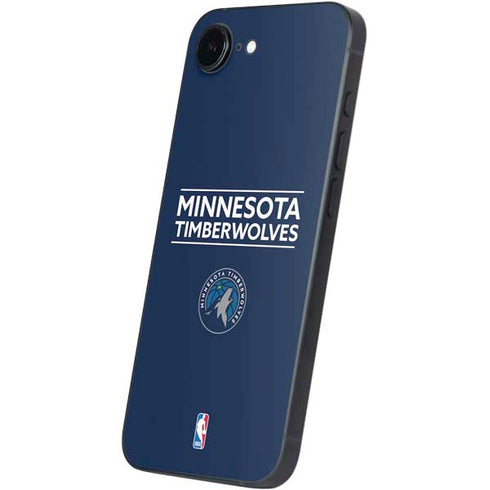 NBA Minnesota Timberwolves Standard - Navy Blue iPhone 16e Skin