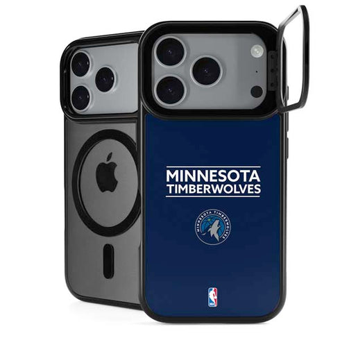 NBA Minnesota Timberwolves Standard - Navy Blue iPhone 18 Pro Kickstand Case