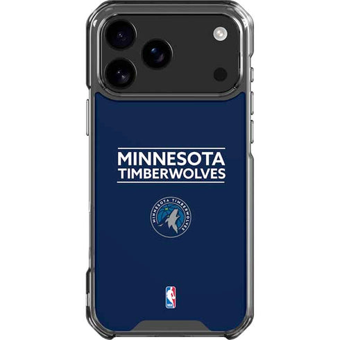 NBA Minnesota Timberwolves Standard - Navy Blue iPhone 18 Pro Max Clear Case