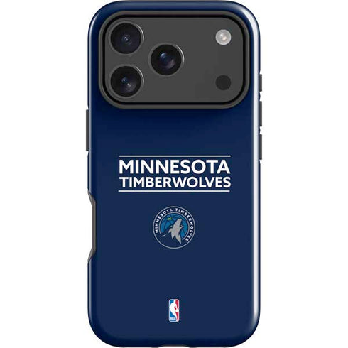 NBA Minnesota Timberwolves Standard - Navy Blue iPhone 18 Pro Max Impact Case