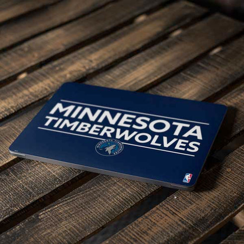 NBA Minnesota Timberwolves Standard - Navy Blue Apple MacBook Air Skin