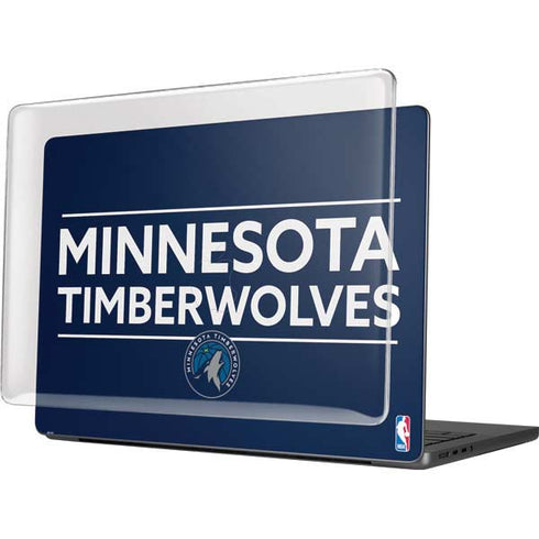 NBA Minnesota Timberwolves Standard - Navy Blue MacBook Pro 14in (2021-24) Case plus Skin
