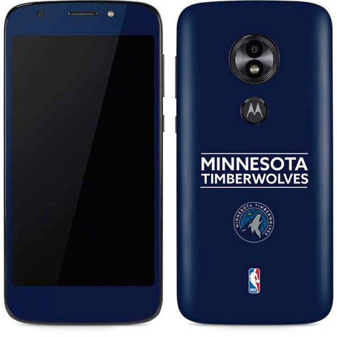 NBA Minnesota Timberwolves Standard - Navy Blue Moto E5 Play Skin