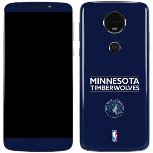 NBA Minnesota Timberwolves Standard - Navy Blue Moto E5 Plus Skin