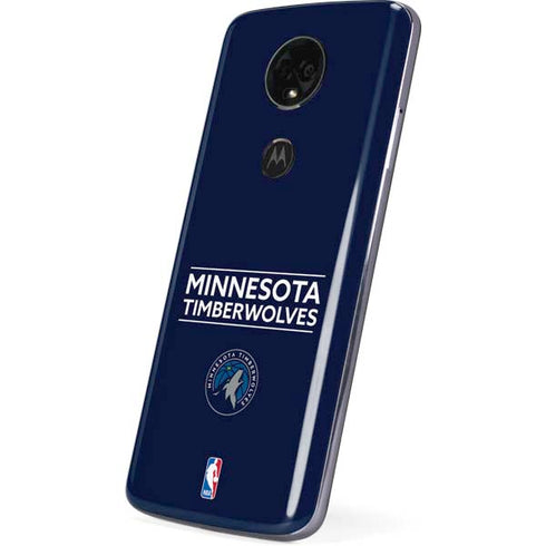 NBA Minnesota Timberwolves Standard - Navy Blue Moto E5 Plus Skin