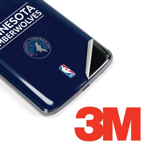 NBA Minnesota Timberwolves Standard - Navy Blue Moto E5 Plus Skin