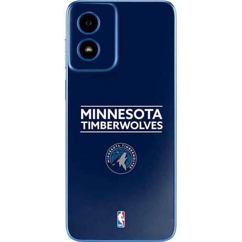 NBA Minnesota Timberwolves Standard - Navy Blue Moto G Play 4G (2024) Skin