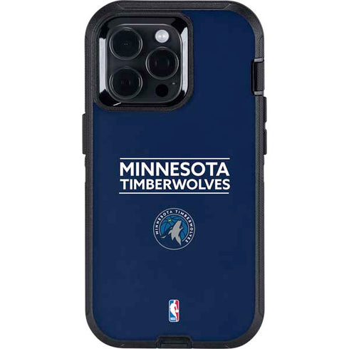 NBA Minnesota Timberwolves Standard - Navy Blue Otterbox Defender iPhone Skin