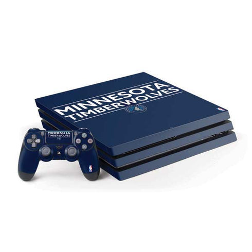 NBA Minnesota Timberwolves Standard - Navy Blue PlayStation PS4 Skins