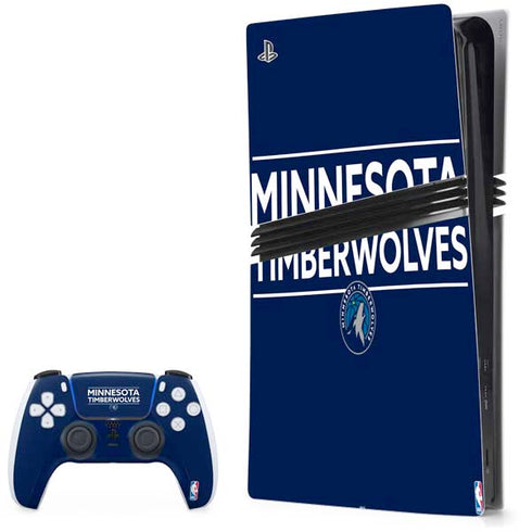 NBA Minnesota Timberwolves Standard - Navy Blue PlayStation PS5 Skins
