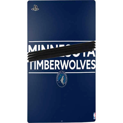 NBA Minnesota Timberwolves Standard - Navy Blue PS5 Pro Console Skin