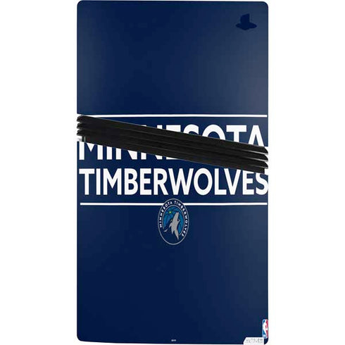NBA Minnesota Timberwolves Standard - Navy Blue PS5 Pro Console Skin