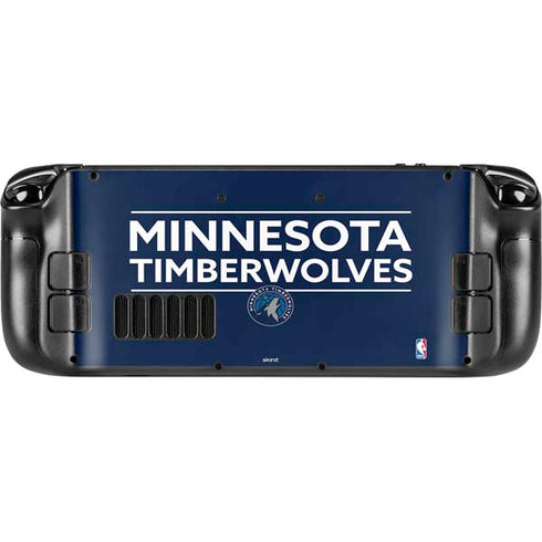NBA Minnesota Timberwolves Standard - Navy Blue Steam Deck Handheld Gaming Computer Skin