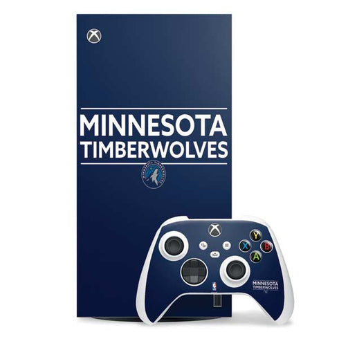 NBA Minnesota Timberwolves Standard - Navy Blue Xbox Series X Skins
