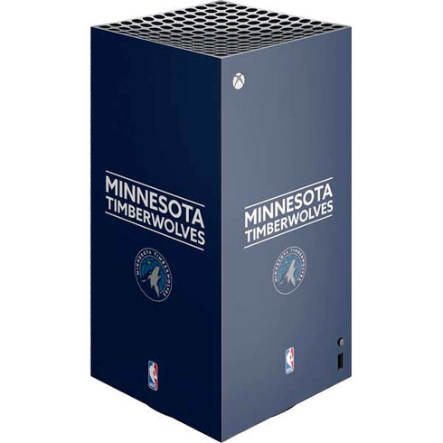 NBA Minnesota Timberwolves Standard - Navy Blue XBox Series X Digital Edition Console Skin