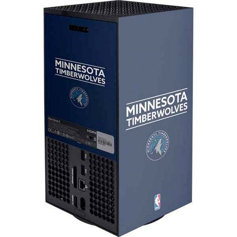 NBA Minnesota Timberwolves Standard - Navy Blue XBox Series X Digital Edition Console Skin