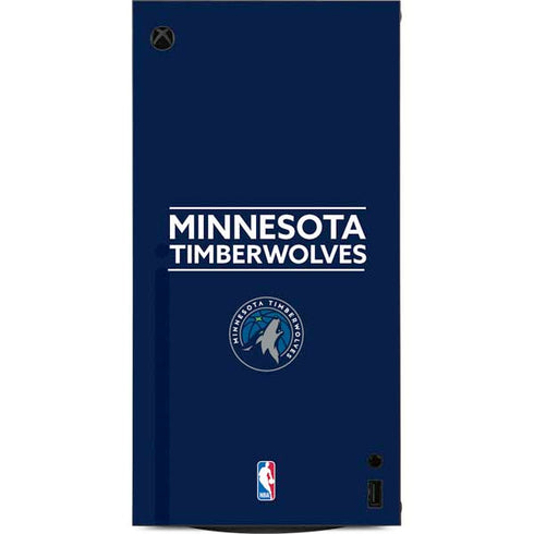 NBA Minnesota Timberwolves Standard - Navy Blue XBox Series X Digital Edition Console Skin