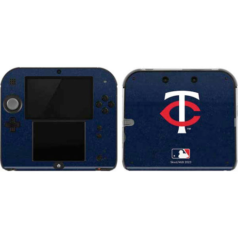 MLB Minnesota Twins - Solid Distressed Nintendo Skins