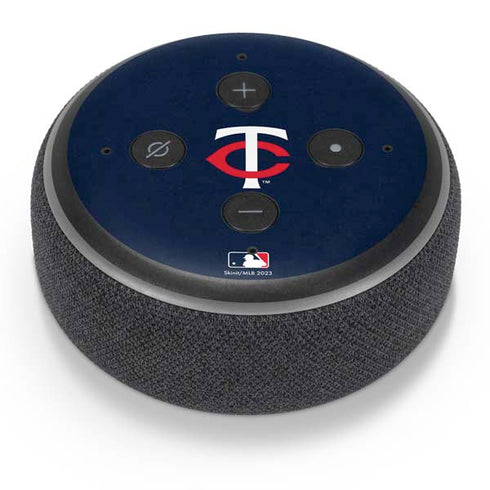MLB Minnesota Twins - Solid Distressed Amazon Echo Dot Skin
