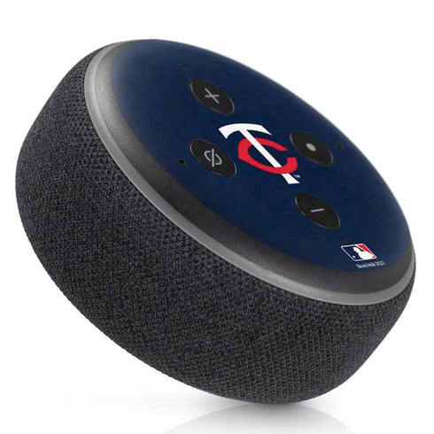 MLB Minnesota Twins - Solid Distressed Amazon Echo Dot Skin