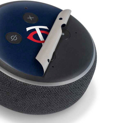 MLB Minnesota Twins - Solid Distressed Amazon Echo Dot Skin