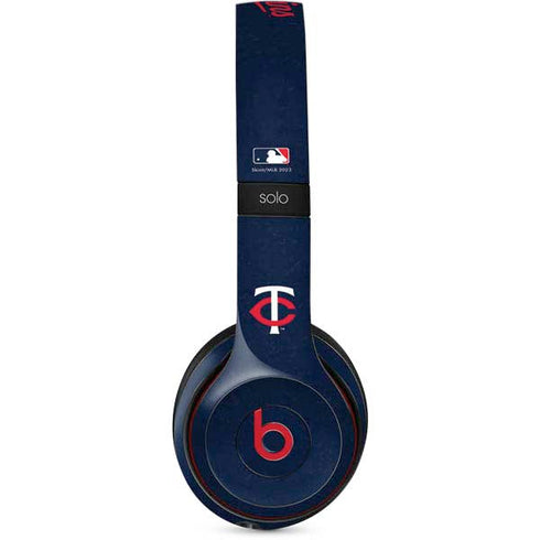 MLB Minnesota Twins - Solid Distressed Beats Solo 3 Wireless Skin