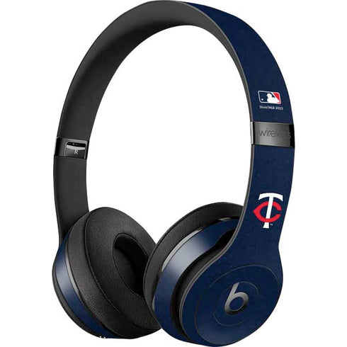 MLB Minnesota Twins - Solid Distressed Beats Solo 3 Wireless Skin