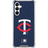 MLB Minnesota Twins - Solid Distressed Galaxy A16 5G Clear Case