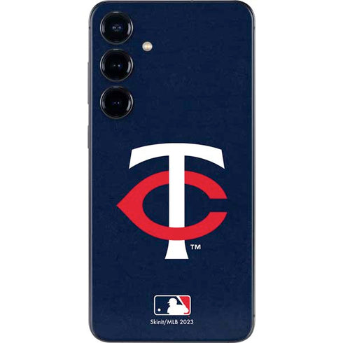 MLB Minnesota Twins - Solid Distressed Galaxy A16 5G Skin