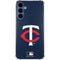 MLB Minnesota Twins - Solid Distressed Galaxy A35 5G Clear Case