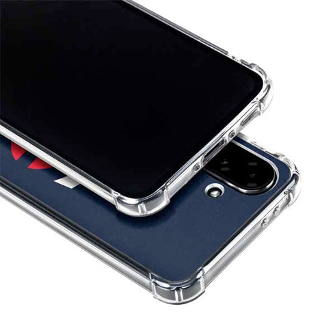 MLB Minnesota Twins - Solid Distressed Galaxy A36 5G Clear Case