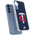 MLB Minnesota Twins - Solid Distressed Galaxy A55 5G Clear Case